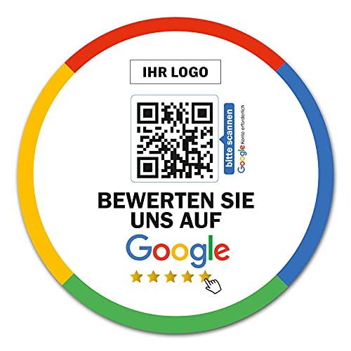 Social Media Aufkleber mit QR Code Link