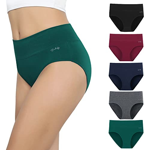 anqier Unterhosen Damen, 5er Pack Stretch Baumwolle