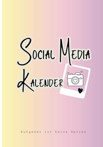 Social Media Kalender Content Kalender Blogger Influencer Content Creator kalender Business Kalender